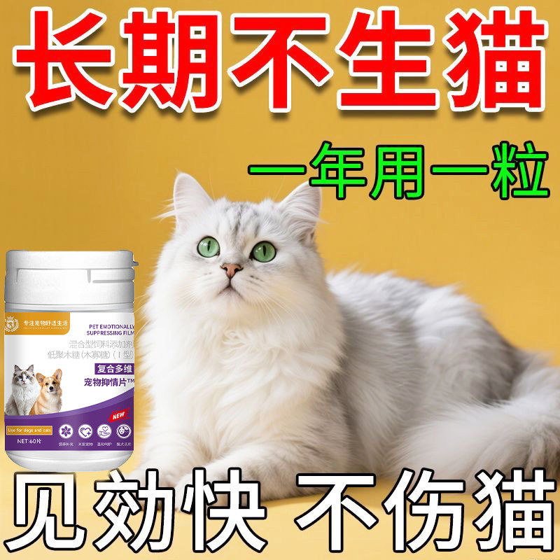猫咪发情抑制药母猫专用公猫咪绝