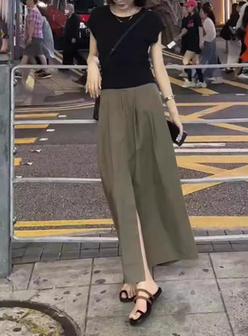 今年流行特惠24611大爱美依缘2026新款休闲御姐修身显瘦T恤开叉