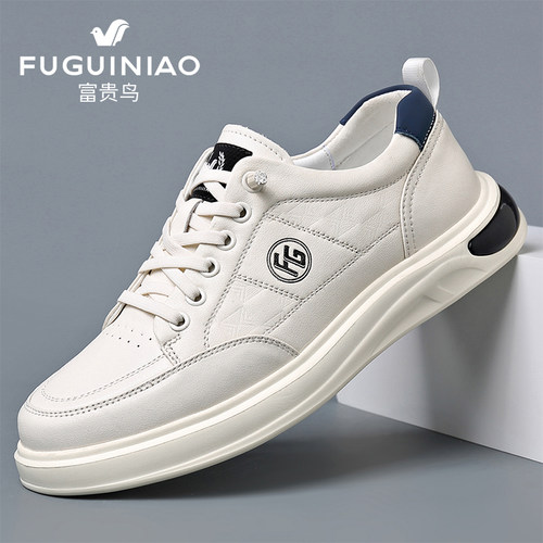 富贵鸟新款时尚小白鞋男