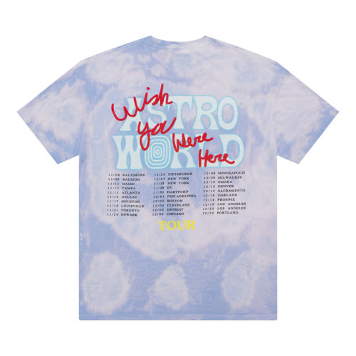Travis Scott Cactus Jack  18年专辑《Astroworld》扎染印花短袖