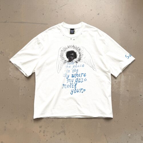 Saint x Gallery Dept联名“守护天使”限定白墨直喷320g重磅短袖