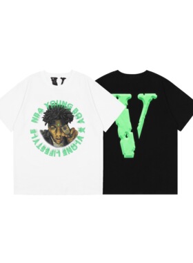 【现货】YoungBoy x Vlong Cross Roads Tee Black嘻哈大V短袖T恤