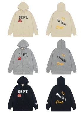 Gallery Dept 拳击手套连帽拉链卫衣帽衫外套