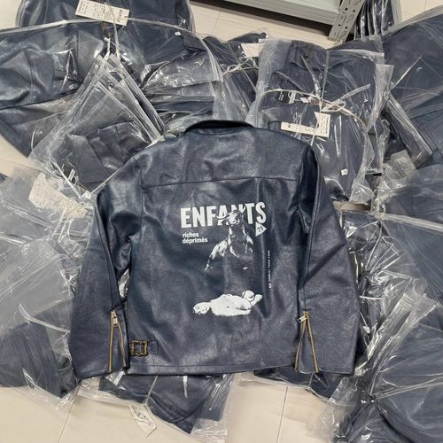 现货ENFANTS RICHES DÉPRIMÉS ERD 24ss公牛龟裂小羊皮夹克外套