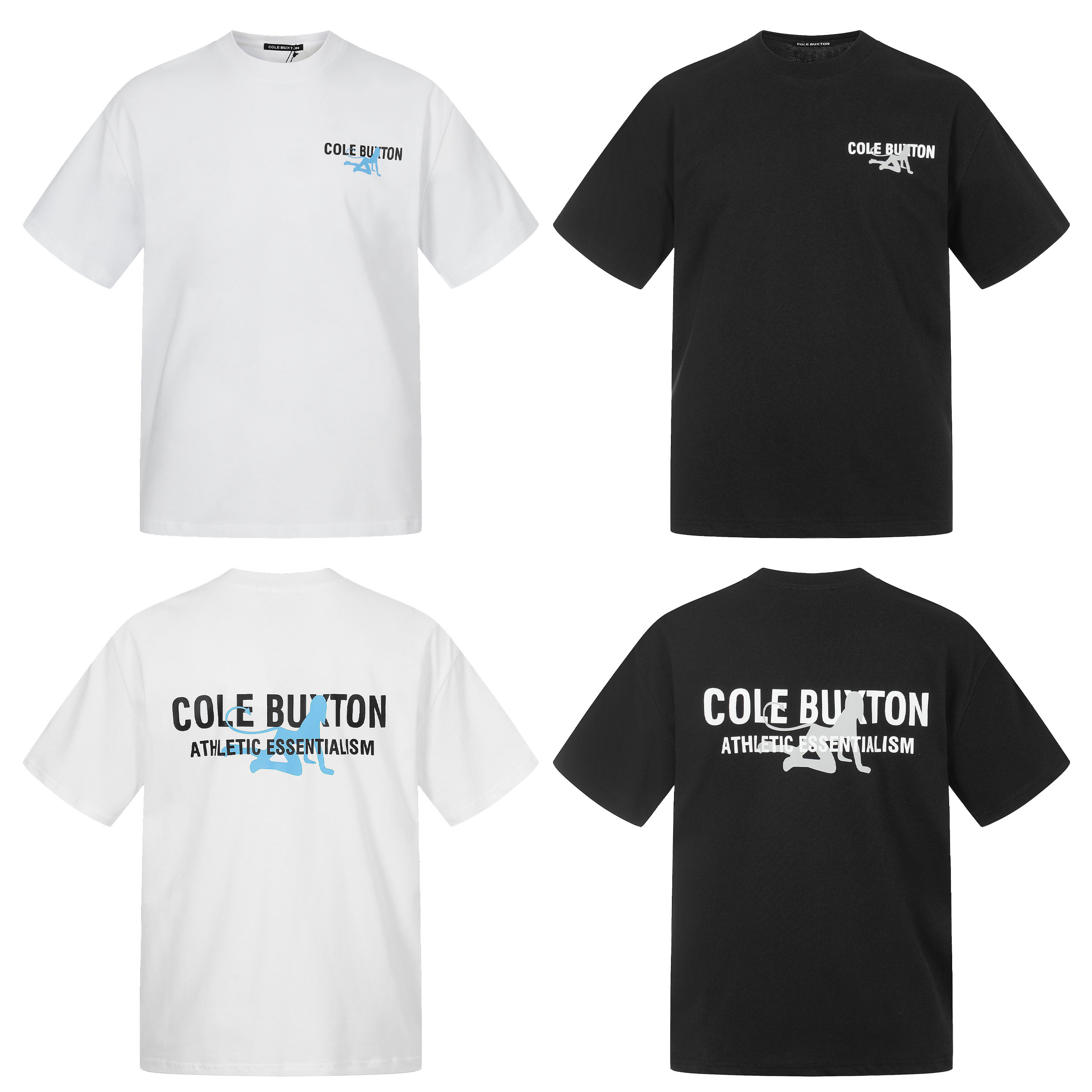 现货Cole Buxton CB cleanfit猫女logo印花美式高街潮牌短袖图片