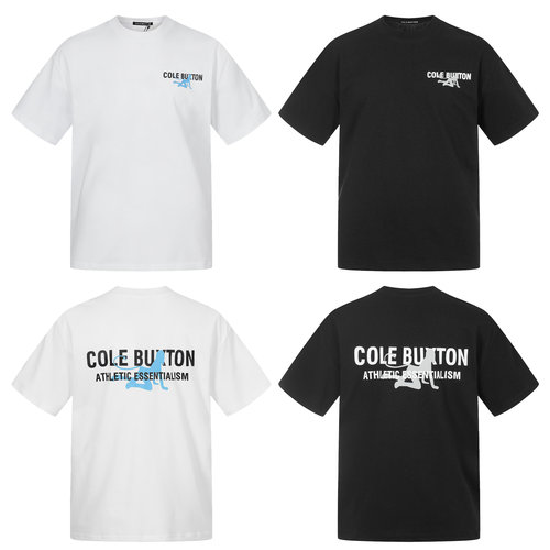现货Cole Buxton CB cleanfit猫女logo印花美式高街潮牌短袖