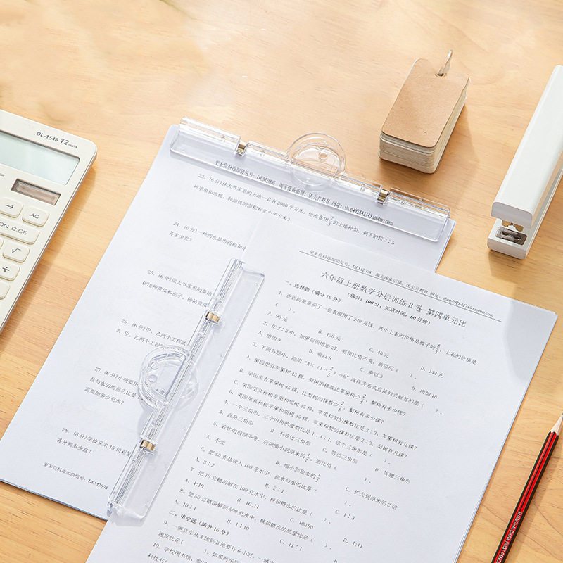 亚克力透明夹子文具文件夹试卷夹黑板书夹子A4白板强磁磁铁磁吸夹