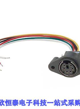 MD-60PL100连接器 《 CONN RCPT FMALE MINI DIN 6P WIRE    》