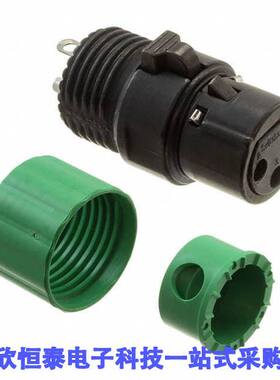 AAA3FBGGLP连接器 《 CONN PLUG FML XLR 3P SIL SLD CUP    》