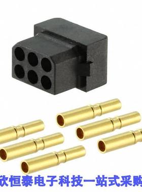 M80-8440645连接器 《 CONN RCPT 6P CRIMP 24-28AWG GOLD    》