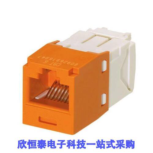 CJ688TGOR连接器 《 MINI-COM MODULE, CAT 6, UTP, 8 P    》