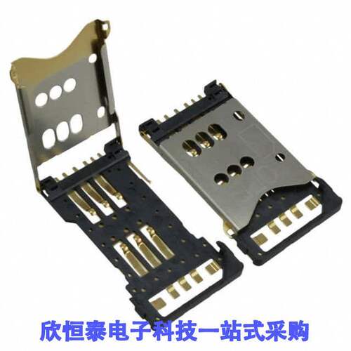 SF7W006S4ER1500连接器 《 CONN SIM CARD HINGED TYPE R/A    》