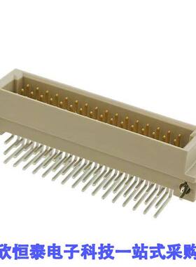 7-1393644-4连接器 《 CONN DIN PLUG 48POS PCB RA GOLD    》