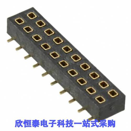 NPPN102GFNP-RC连接器 《 CONN HDR 20POS 0.079 GOLD SMD    》