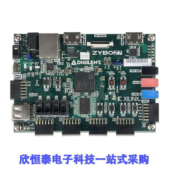 471-014开发板 《 ZYBO Z7-10 BRD W/ SDSOC VOUCHER    》 - 实物图