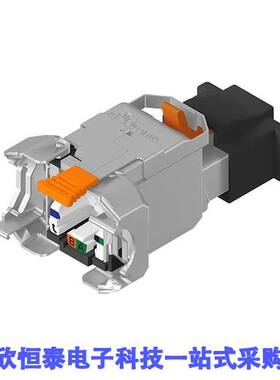 RVAIP2SME-S1连接器 《 PLUG CAT 5E-6-6A STP RJ45    》