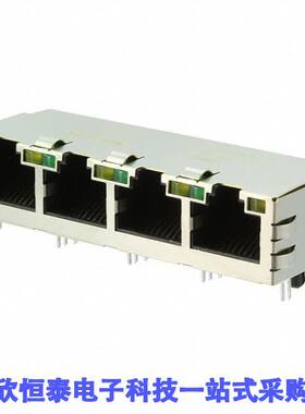 5-6610165-1连接器 《 CONN JA【 4PORT 100 BASE-T    》