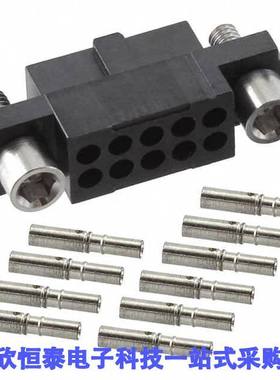 M80-4801042连接器 《 CONN RCPT 10POS CRIMP 22AWG GOLD    》