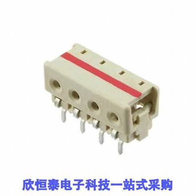 3-2106489-4连接器 《 CONN WIRE IDC 4POS 24AWG PCB RA    》