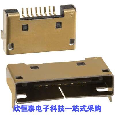 3260-8S1(55)连接器 《 CONN RCPT 8P 0.031 GOLD SMD R/A    》
