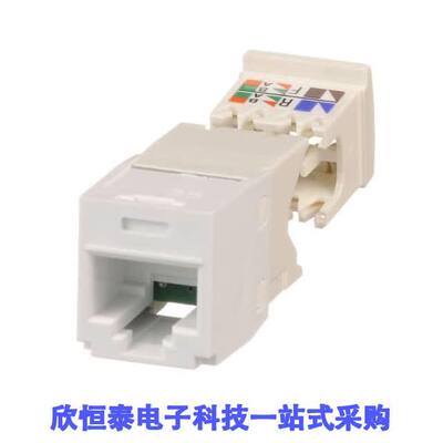 CJ688TGWH连接器 《 CATEGORY 6, RJ45, 8-POSITION, 8-    》