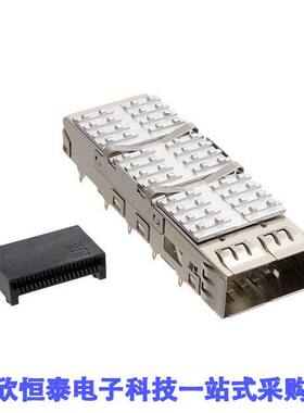 QSFPK-PF-02连接器 《 CONN QSFP RCPT CAGE HSINK 38P RA    》