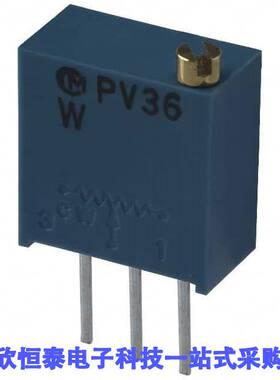 PV36W202C01B00电位计 《 TRIMMER 2K OHM 0.5W PC PIN TOP    》