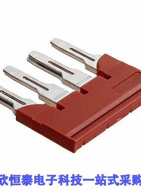 3030307连接器 《 JUMPER TERM BLK 4POS FLAT PIN    》