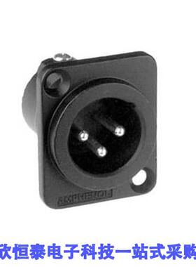 AC3MMDZB连接器 《 CONN RCPT MALE XLR 3POS SLDR CUP    》