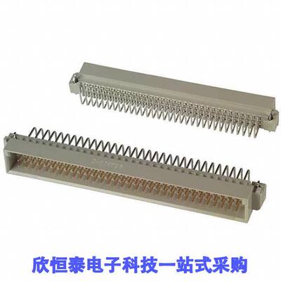 5650913-5连接器 《 CONN DIN PLUG 96POS PCB RA GOLD    》