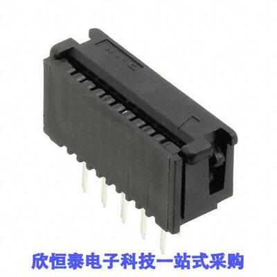 487576-2连接器 《 CONN FFC VERT 10POS 1.27MM PCB    》
