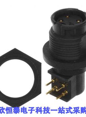 EN3P4FRAPCX连接器 《 CONN RCPT FMALE 4POS GOLD SOLDER    》