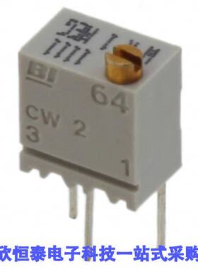 64WR1MEGLF电位计 《 TRIMMER 1M OHM 0.25W PC PIN TOP    》