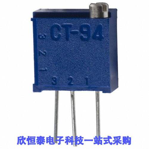 CT94EY101电位计 《 TRIMMER 100 OHM 0.5W PC PIN TOP    》