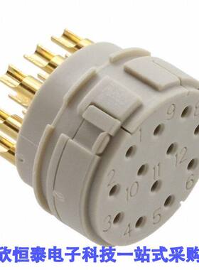 1598466连接器 《 CONN FMALE INSERT 12P SOLDER CUP    》
