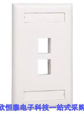NK2FEIY连接器 《 FACEPLATE SNGL GANG 2PORT IVORY    》