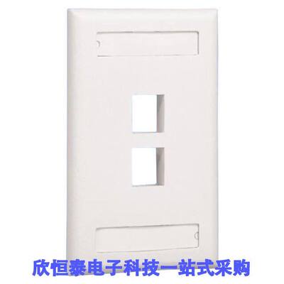 NK2FEIY连接器 《 FACEPLATE SNGL GANG 2PORT IVORY    》