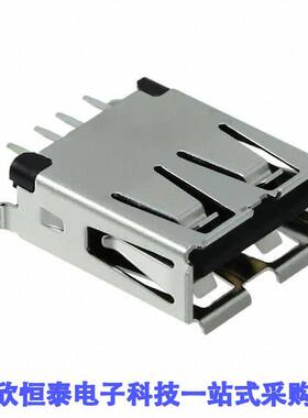 1734366-1连接器 《 CONN RCPT USB2.0 TYPEA 4POS VERT    》
