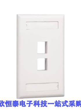 NK2FIGY连接器 《 FACEPLATE SNGL GANG 2PORT BLK    》