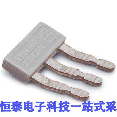 1401145连接器 《 JUMPER TERM BLK 3POS FLAT PIN    》