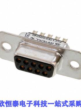 FCC17E09SM240连接器 《 CONN DSUB RCPT 9POS SLDR CUP    》