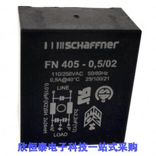LINE FILTER 250VAC FN405 02滤波器 500MA 0.5