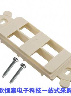 NK4RMFIW连接器 《 MOD FRAME SNGL GANG 4PORT WHITE    》