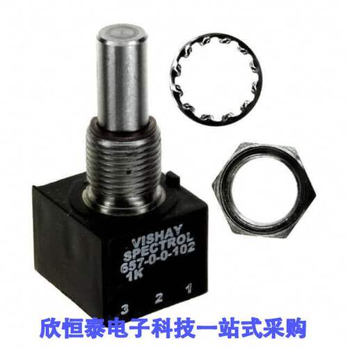 657BR0102电位计 《 POT 1K OHM 1W PLASTIC LINEAR    》