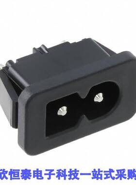 6160.0152连接器 《 2579, IEC APPLIANCE INLET C8P, 7    》