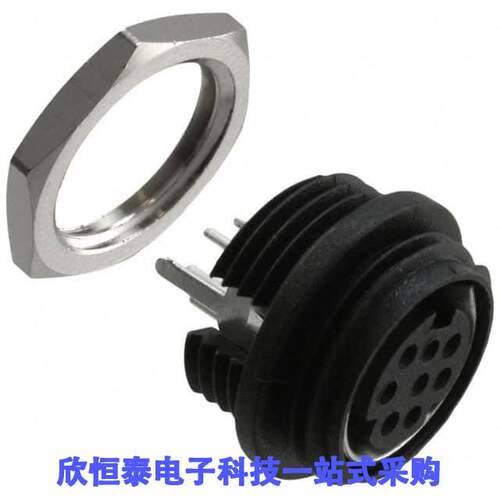 MD-80CV连接器 《 CONN RCPT FMALE MINI DIN 8P SLDR    》