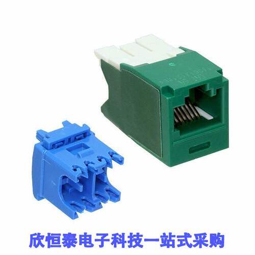 CJK6X88TGGR连接器 《 MINI-COM KEYED MODULE, CAT 6A, U    》