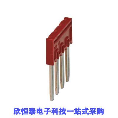 3001592连接器 《 JUMPER TERM BLK 4POS FLAT PIN    》