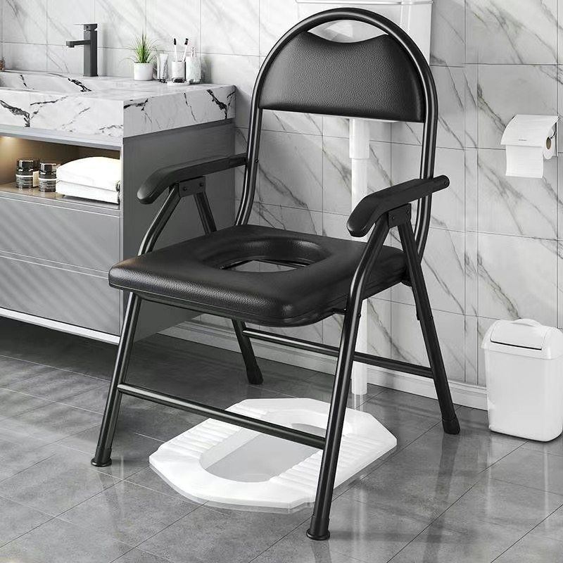 折叠防滑孕妇老人坐便椅老年厕所坐便凳简易坐厕椅坐便器大便马桶