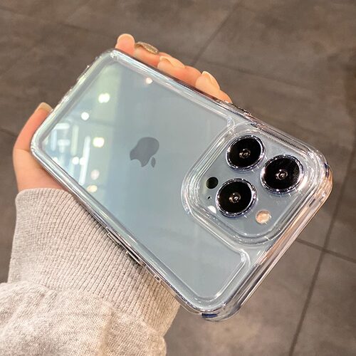 亚克力适用苹果13pro手机壳14新款iphone13透明简约12高级感11硅胶promax防摔xs男女xr加厚7保护8plus全包p套